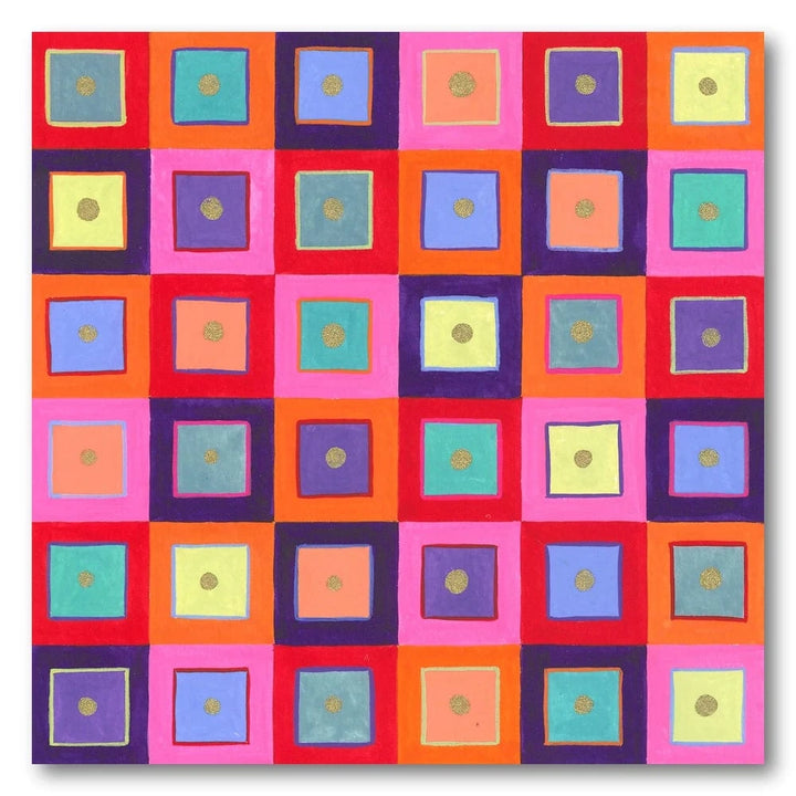 Vibrant Geometric Tile Art Print