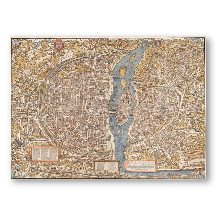 Plan of Paris by Truschet et Hoyau Art Print