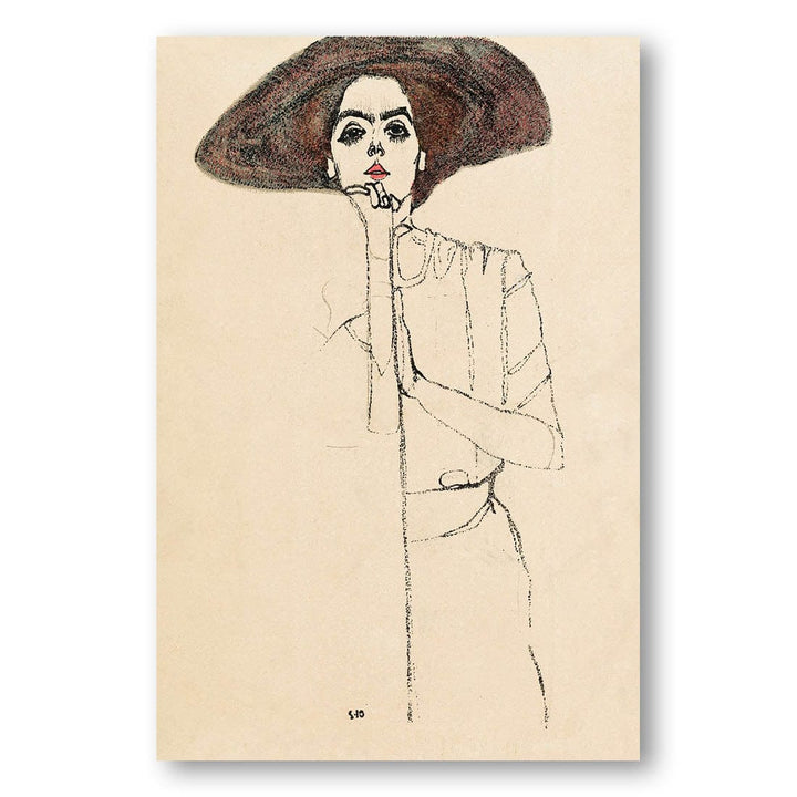 Portrait of a Woman 2 by Egon Schiele Art Print