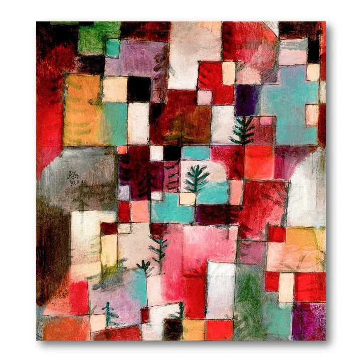 Klee Abstract Color Rhythms Art Print