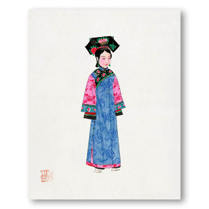 Rich Woman in Non-Official Costume Art Print