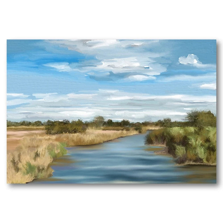 Reeds and River Art Print