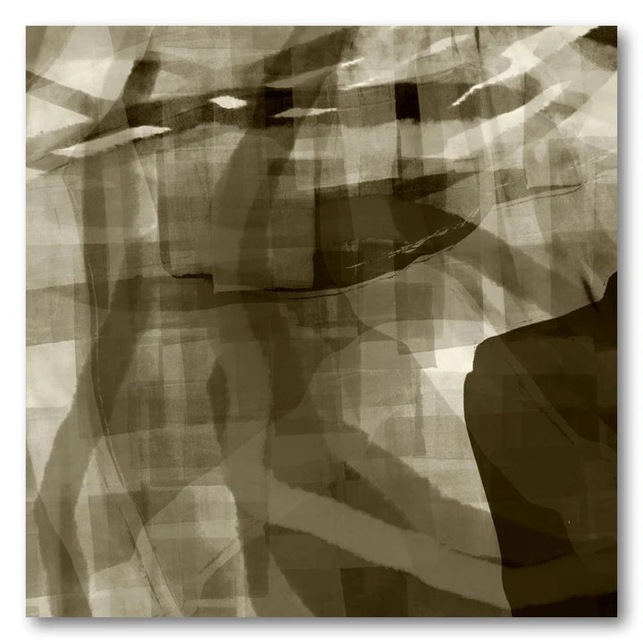 Sepia Geometric Harmony Art Print