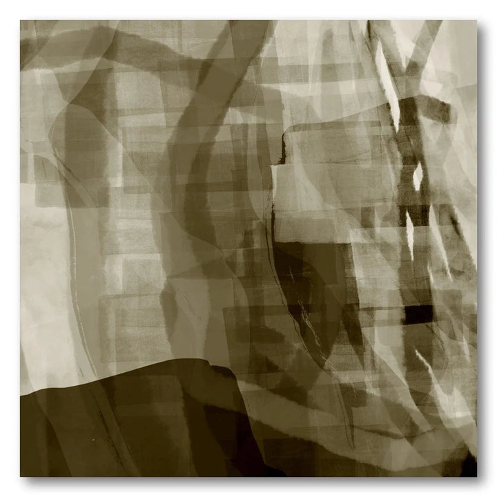 Taupe Veil Abstraction Art Print