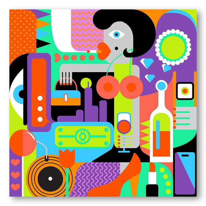 Pop Glamour Essence Art Print