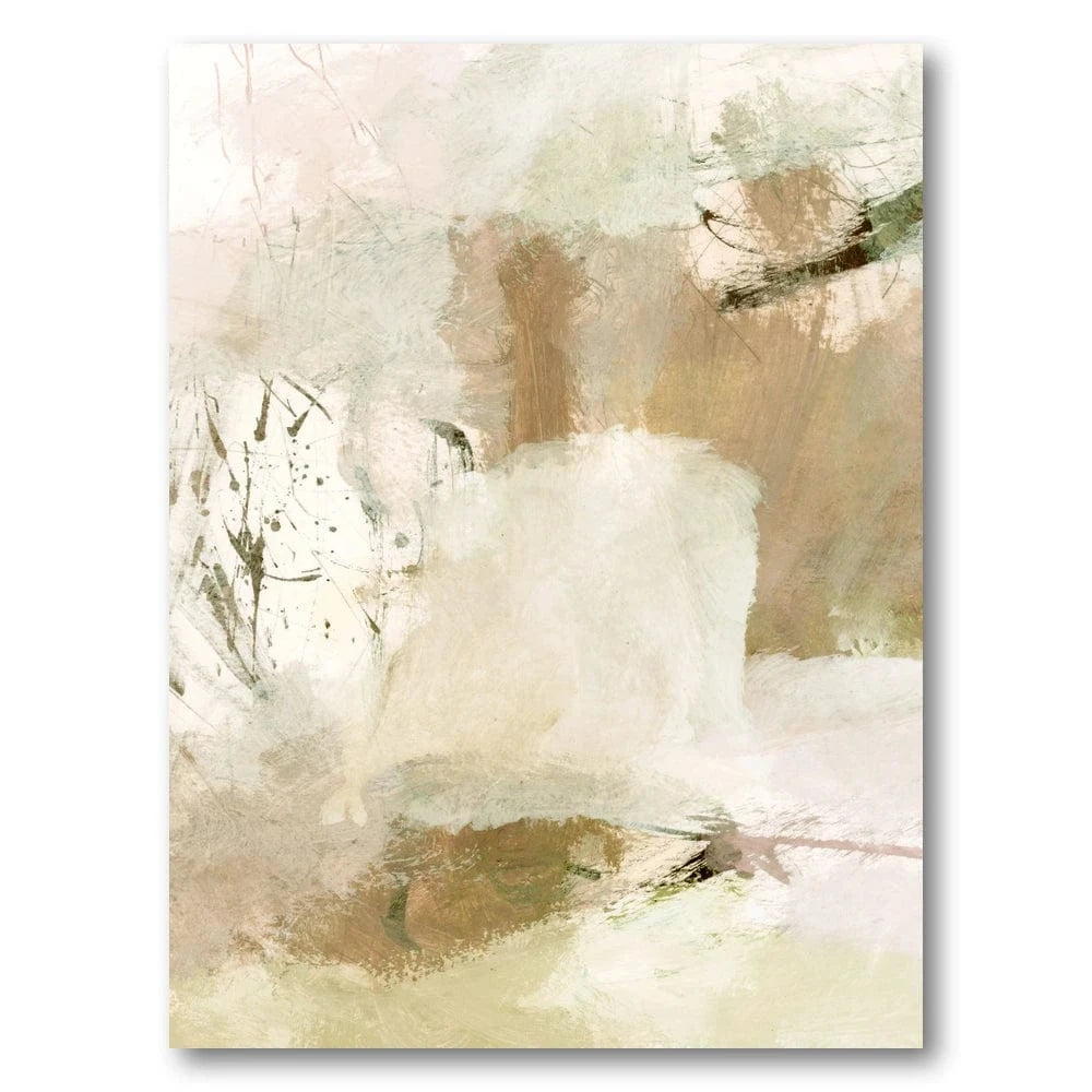 Gentle Earth Tones Abstract Art Print