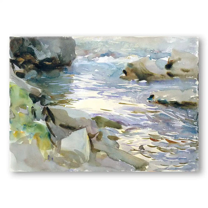 Stream & Rocks by John Singer Sargent Art Print