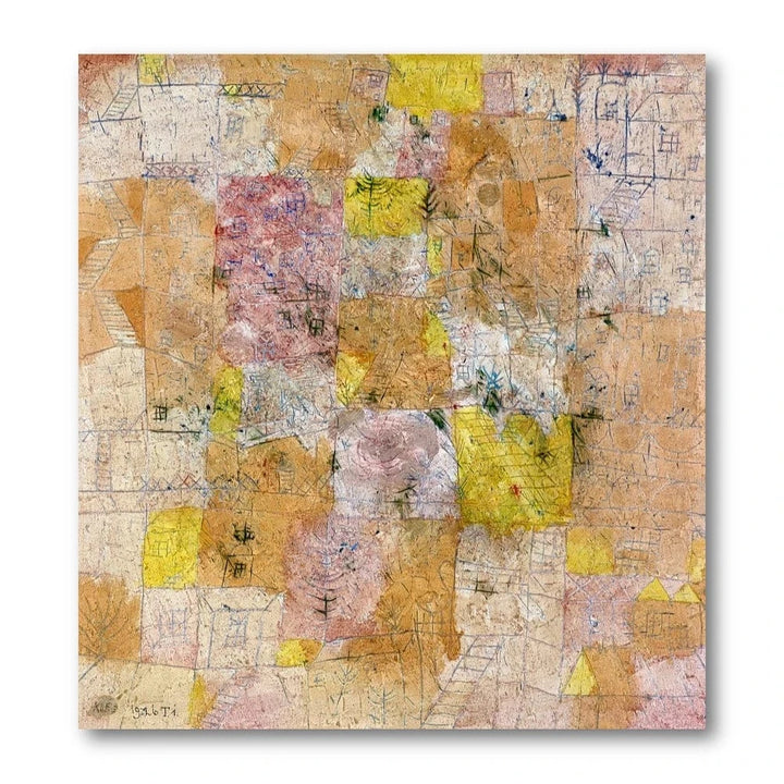 Suburban Idyll Abstract Art Print