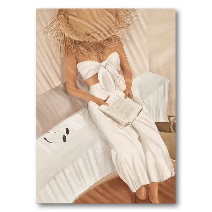 Summer Reading II - Dream_web Art Print