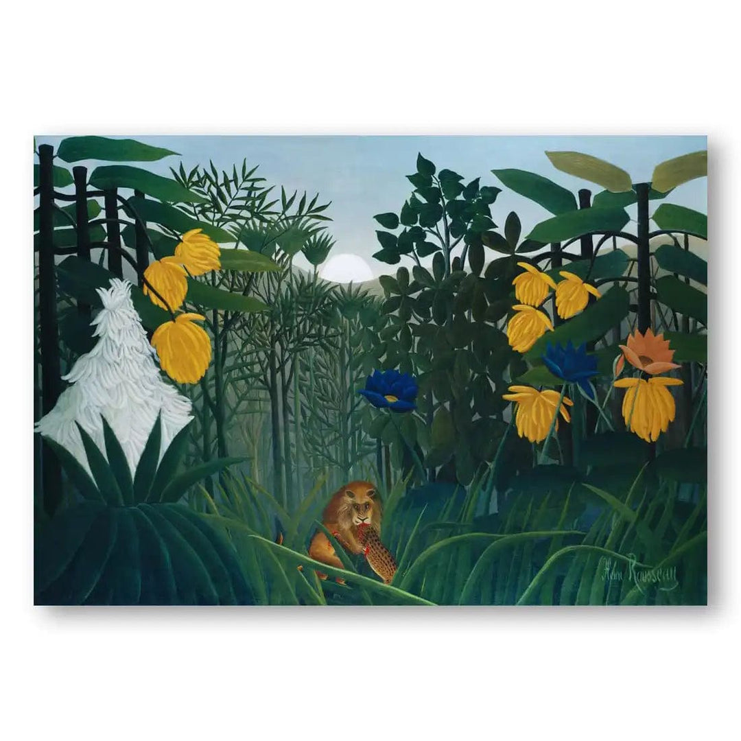 The Repast of the Lion by Henri Rousseau