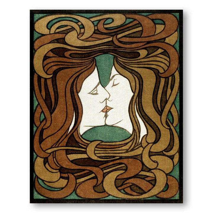 The Kiss by Peter Behrens Art Print