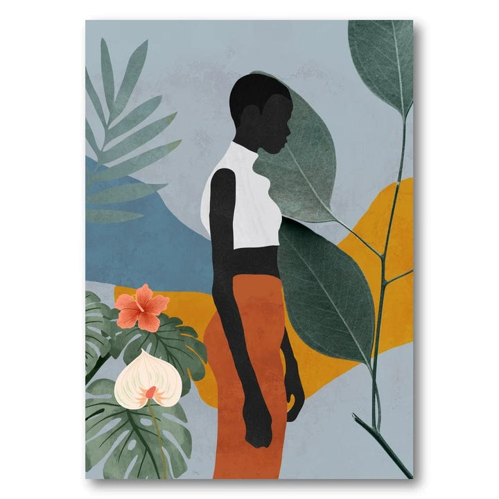 Serene Tropical Silhouette Art Print