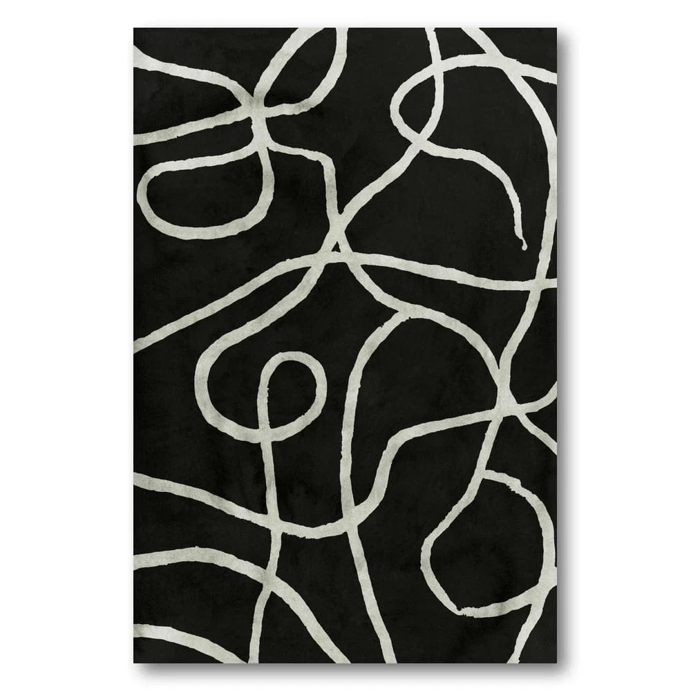 Ebony Maze Harmony Art Print