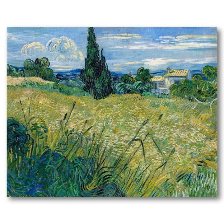 Green Wheat Field with Cypress by Vincent van Gogh Art Print