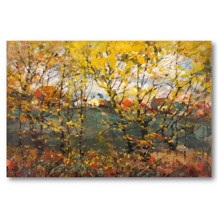 Autumn in Forest by Holmes Art Print