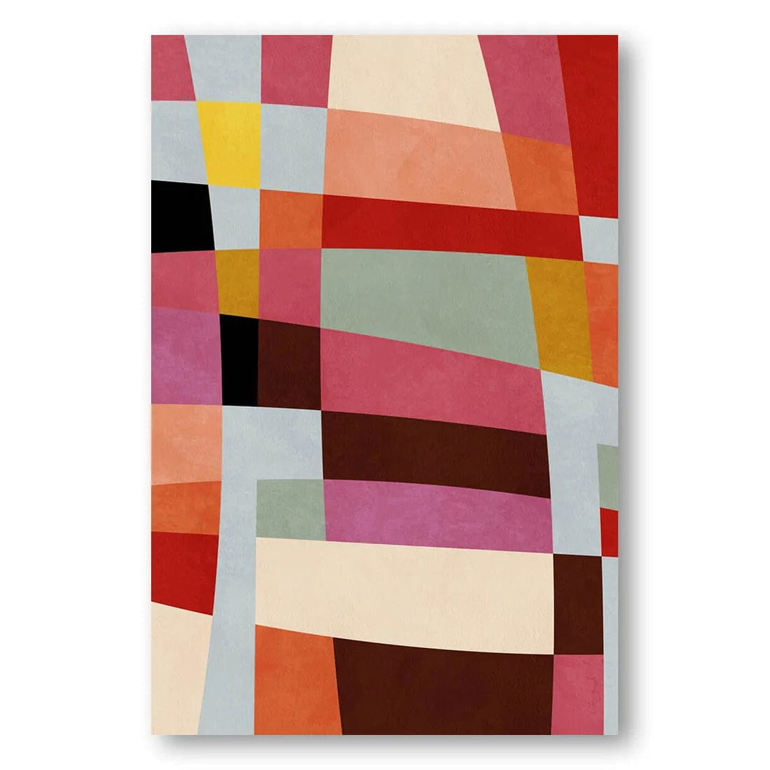 Bauhaus Warm Geometry Art Print (1)