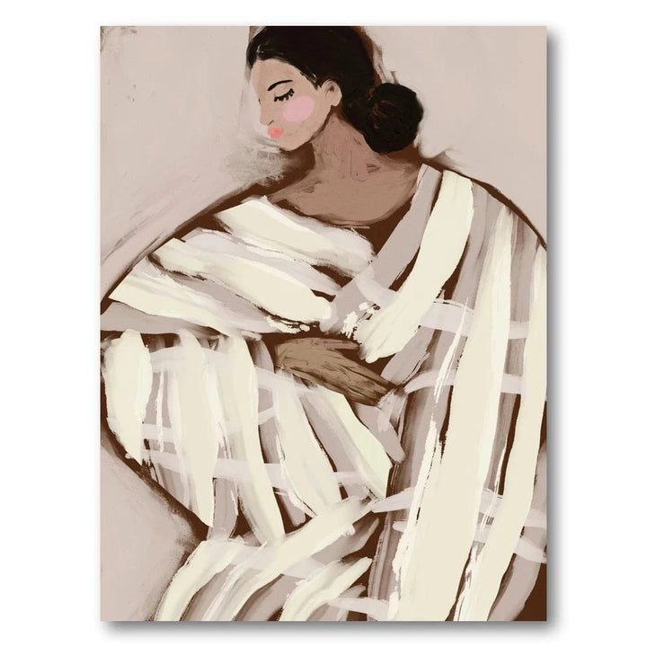 Elegant Wrapped Figure Art Print