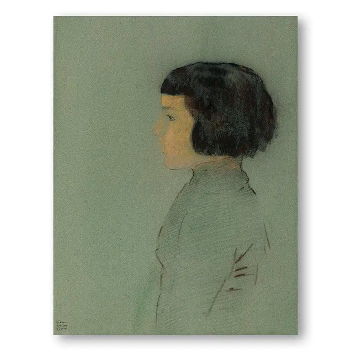 Young Woman in Profile Art Print