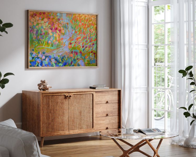 Abstract Art For The Living Room: Infuse Creativity and Color into Your Space