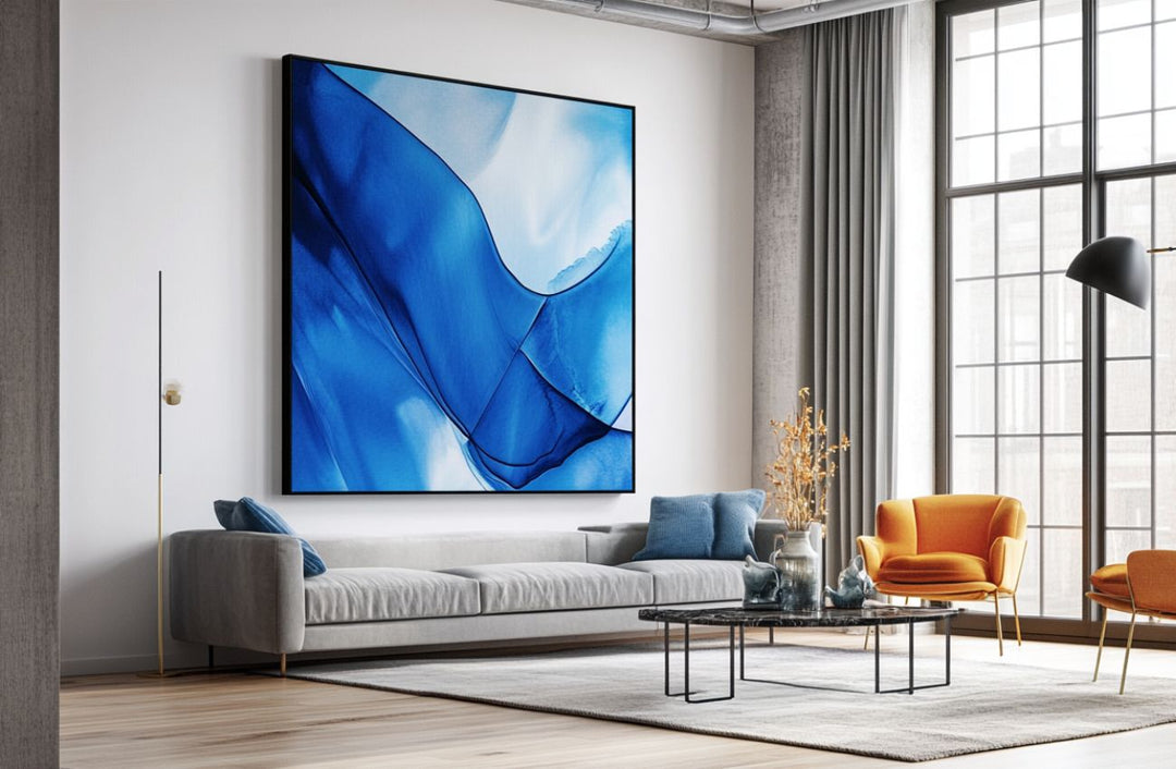 Dive into Serenity: Exploring Blue Hues in Abstract Art