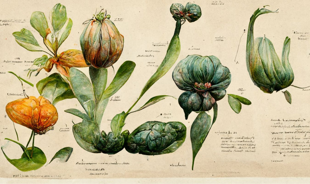 an illustration of various plants