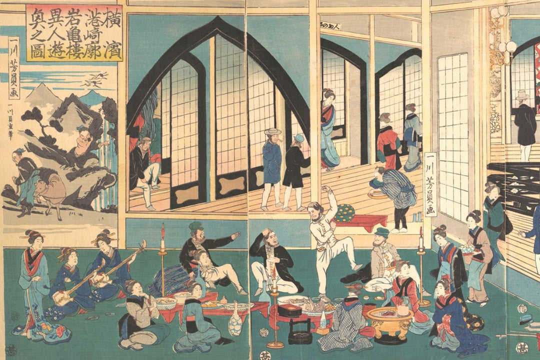 Exploring the Fascinating World of Yokohama-e: The Art and History of Japanese Woodblock Prints Depicting Westerners