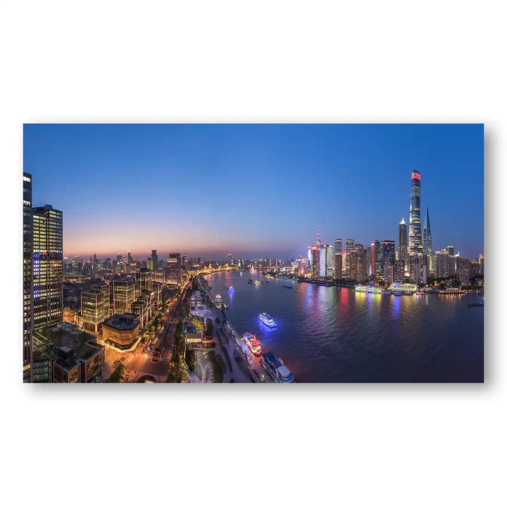 The Blue Hour in Shanghai Photo Print