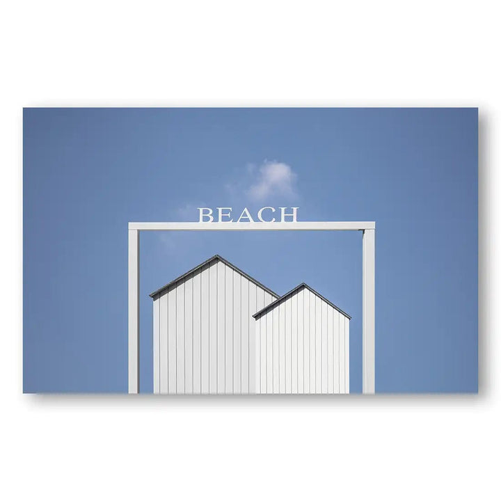 Serene Skies Beach Hut Print