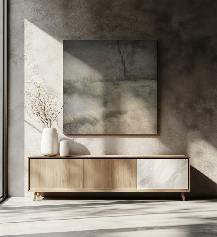 Little Foggy Pond Mounted Canvas