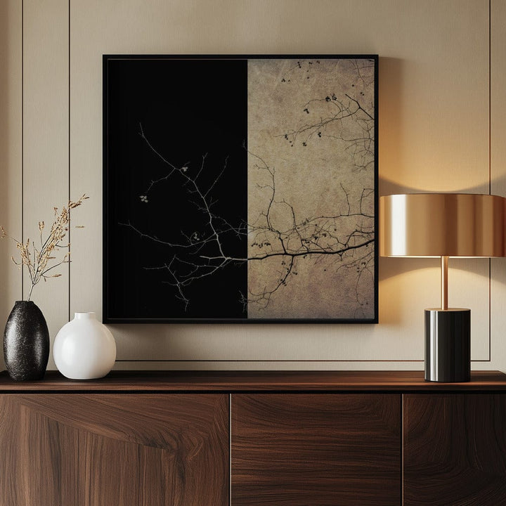 Last Berries Mounted Canvas + Black Floater Frame