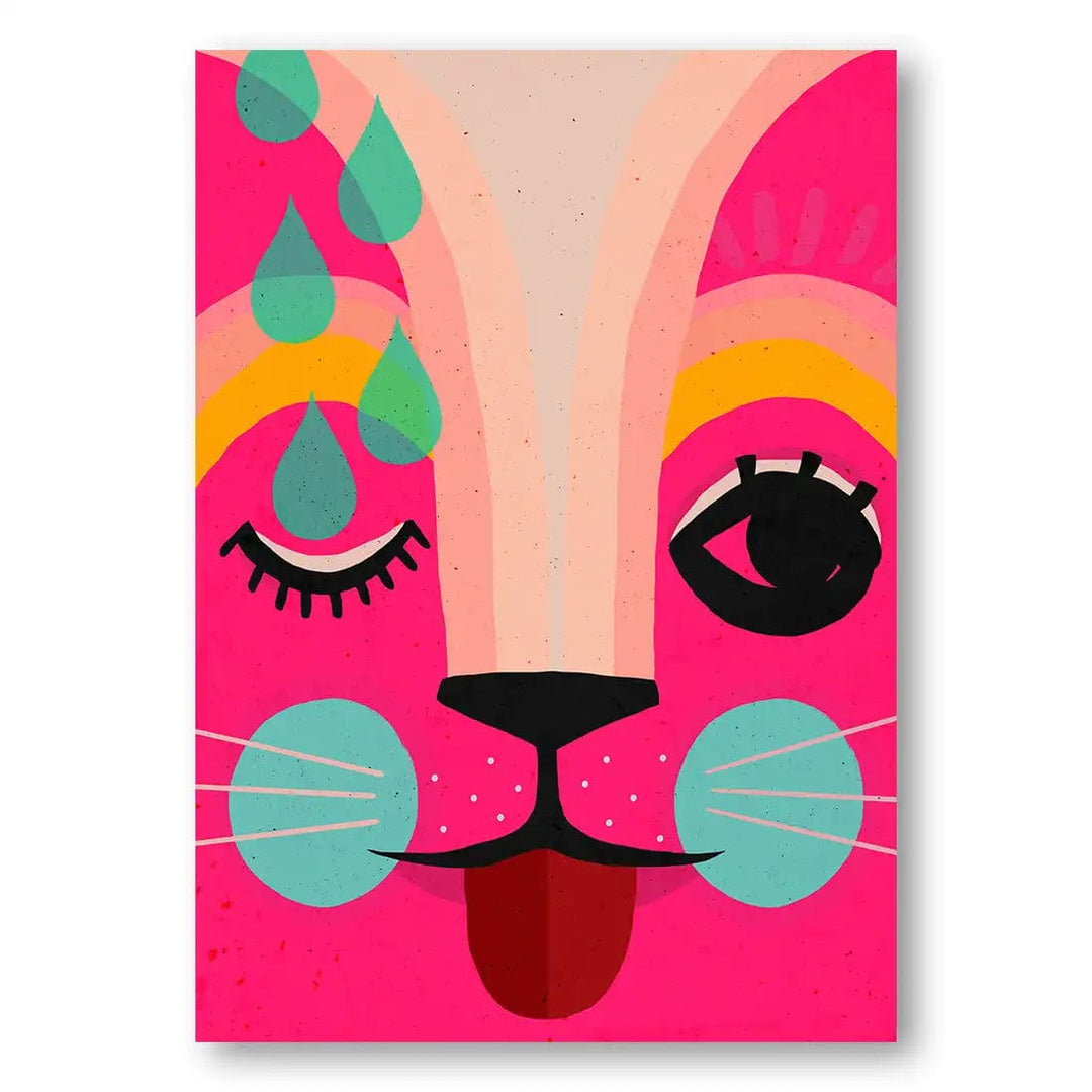 Abstract Whimsy Face Print
