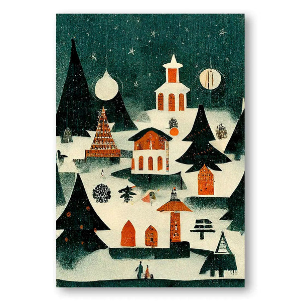 Enchanted Winter Evening Print