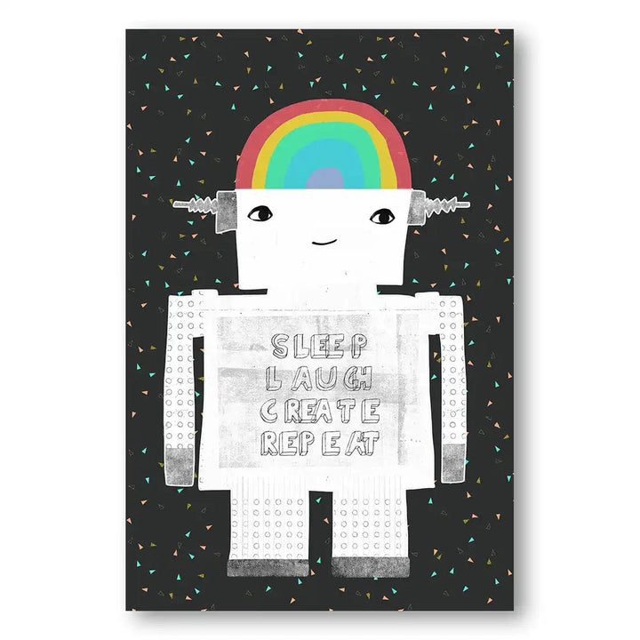 Rainbow Robot Inspiration Print