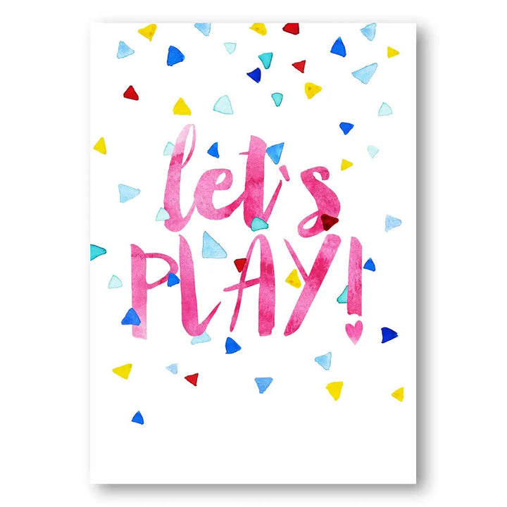 Let's Play Children's Art Print