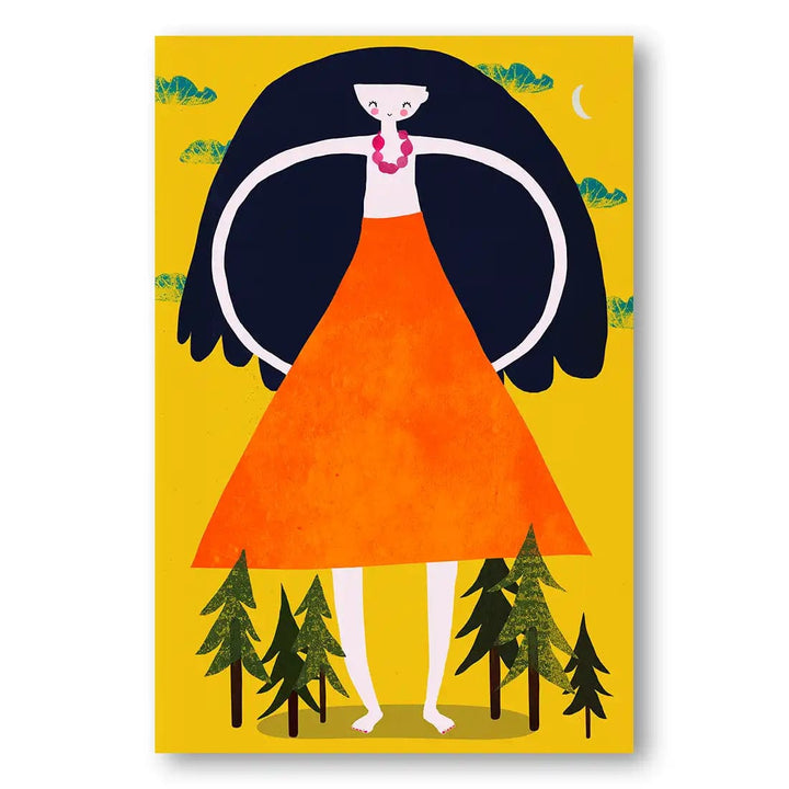 Gigantic Girl by Treechild Print