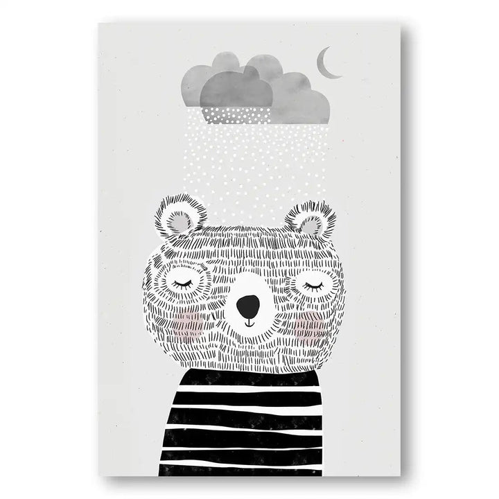 Snowy Bear Dreams Print