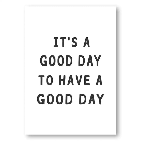Good Day Word Art Print