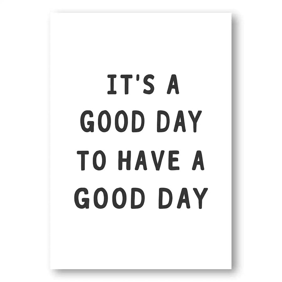 Good Day Word Art Print