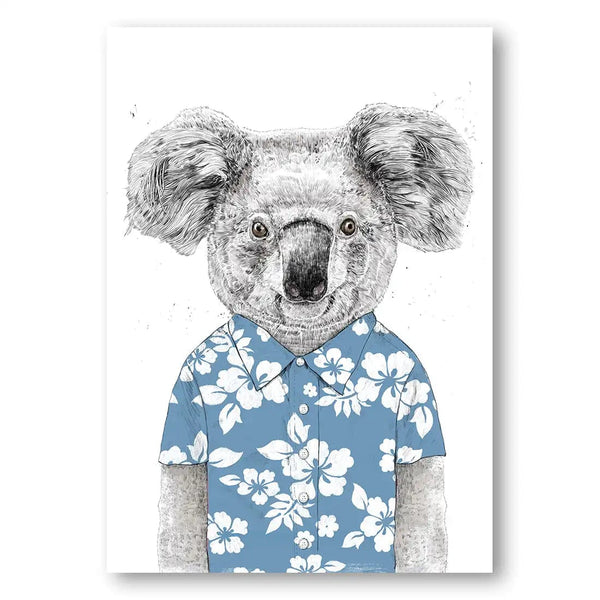 Floral Breeze Koala Print