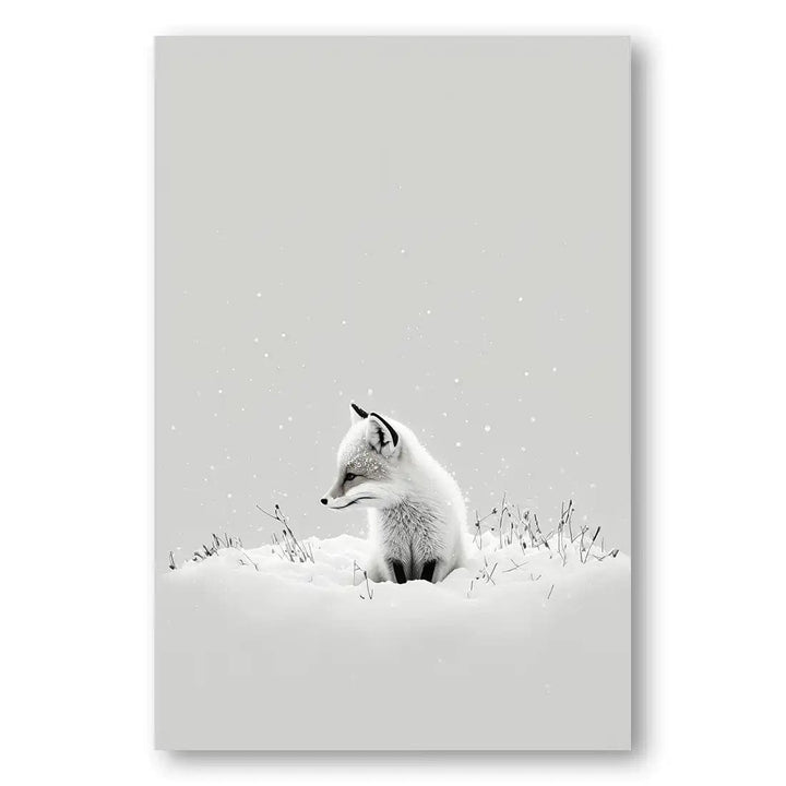 Snow Fox by Treechild Print