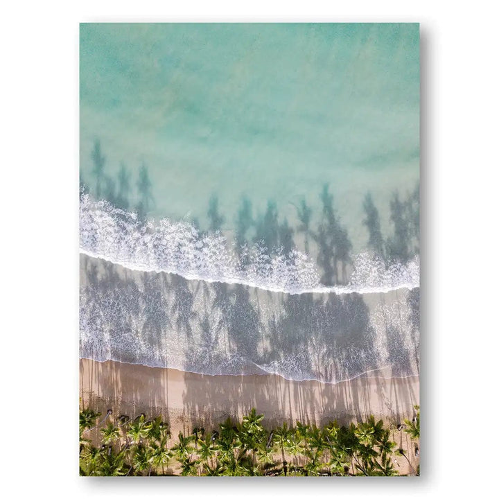 Serene Shoreline Aerial Print