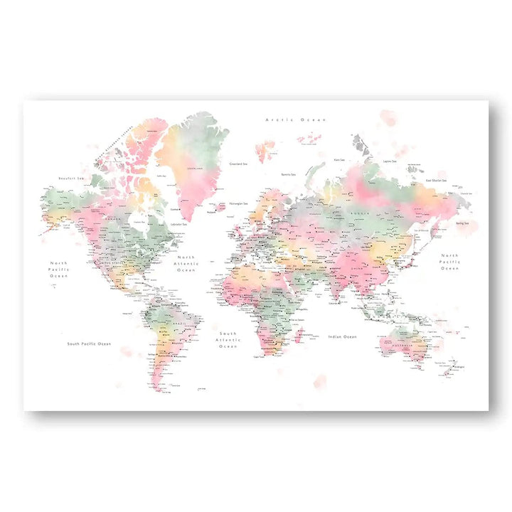 Soft Hues Global Adventure Print