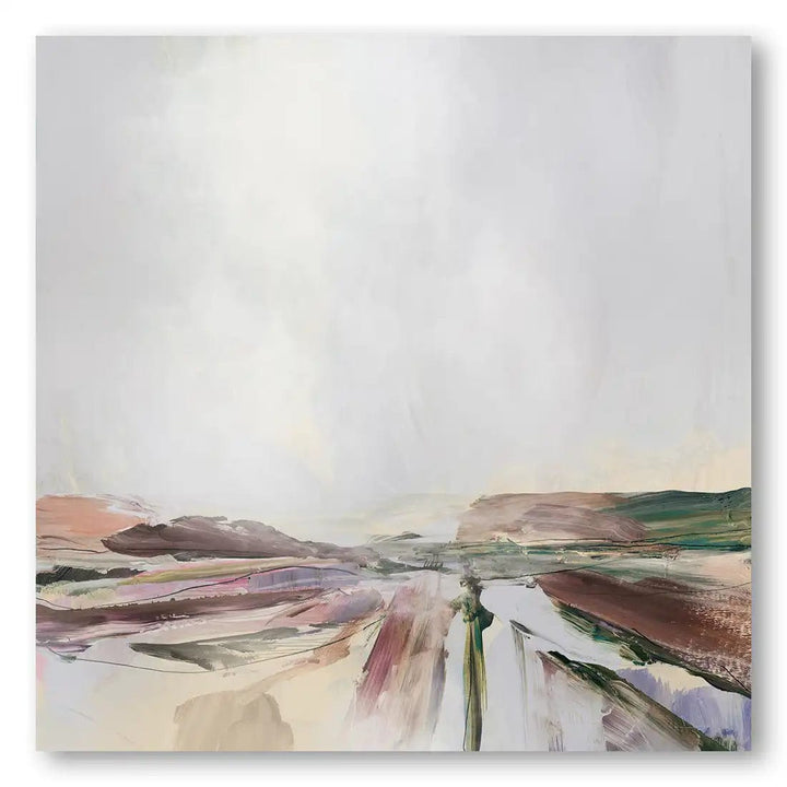Misty Valley Panorama Art Print