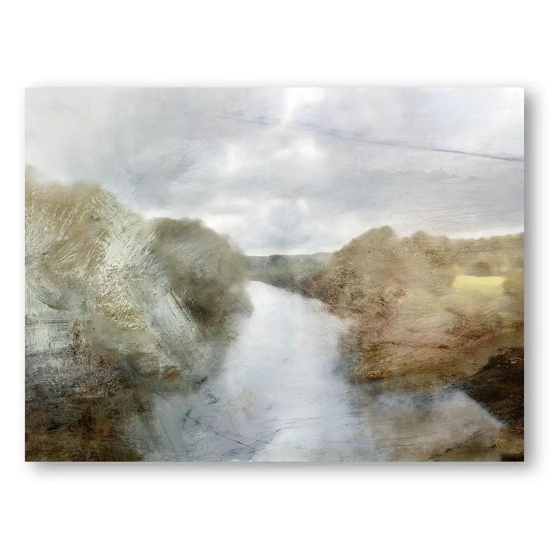 Misty River Passage Art Print