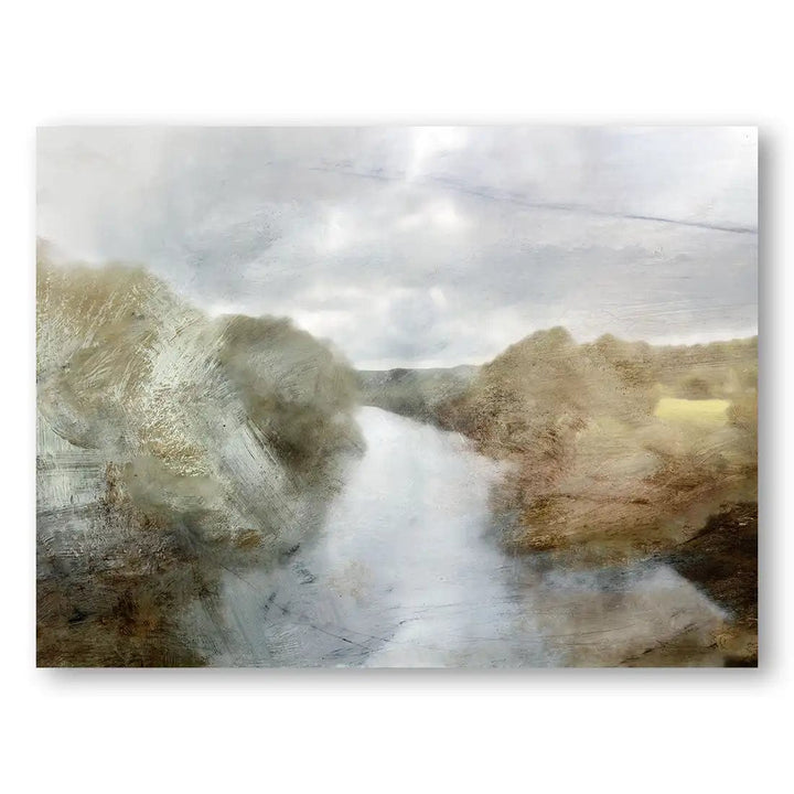 Misty River Passage Art Print