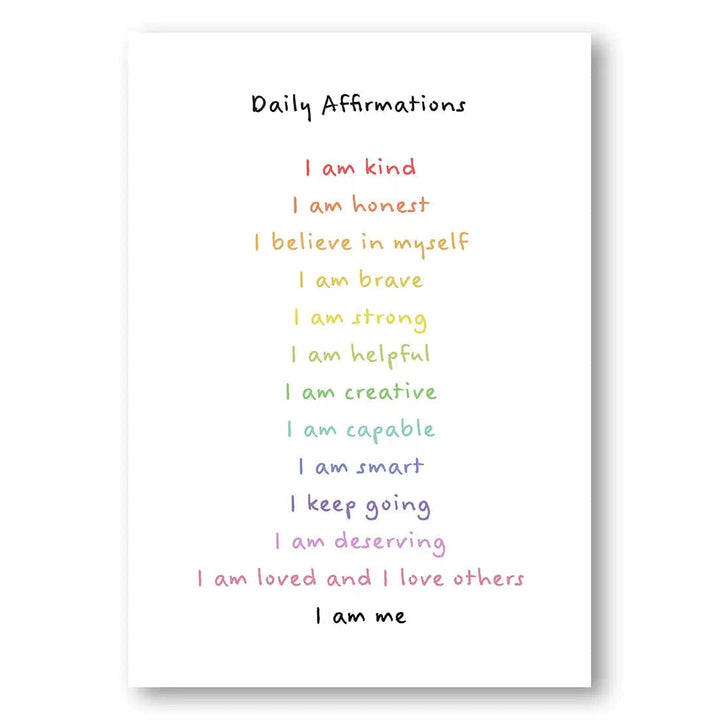 Children's Affirmations Emotions Print 3