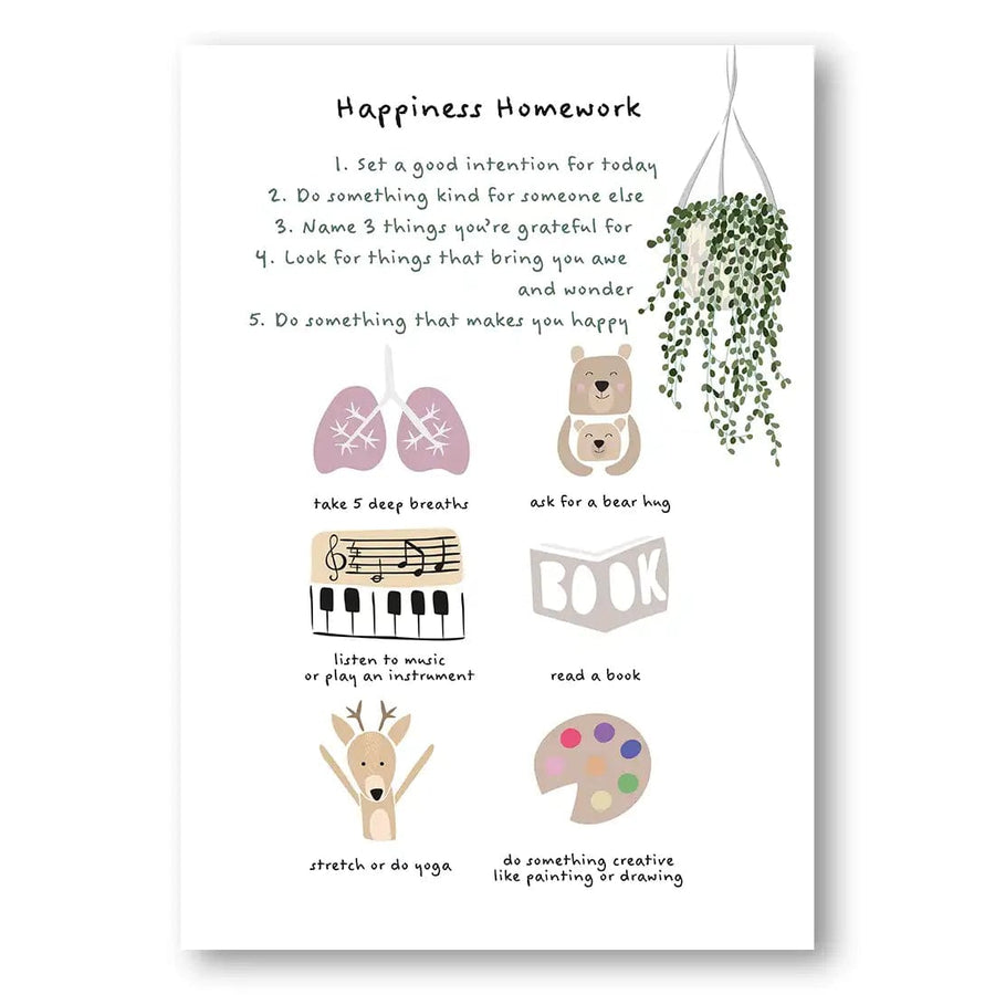 Happiness Homework Print