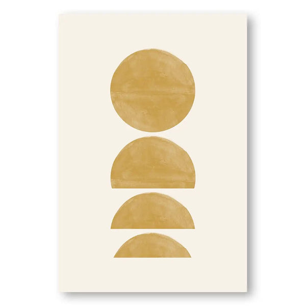 Minimalist Sunset Abstract Geometric Art Print