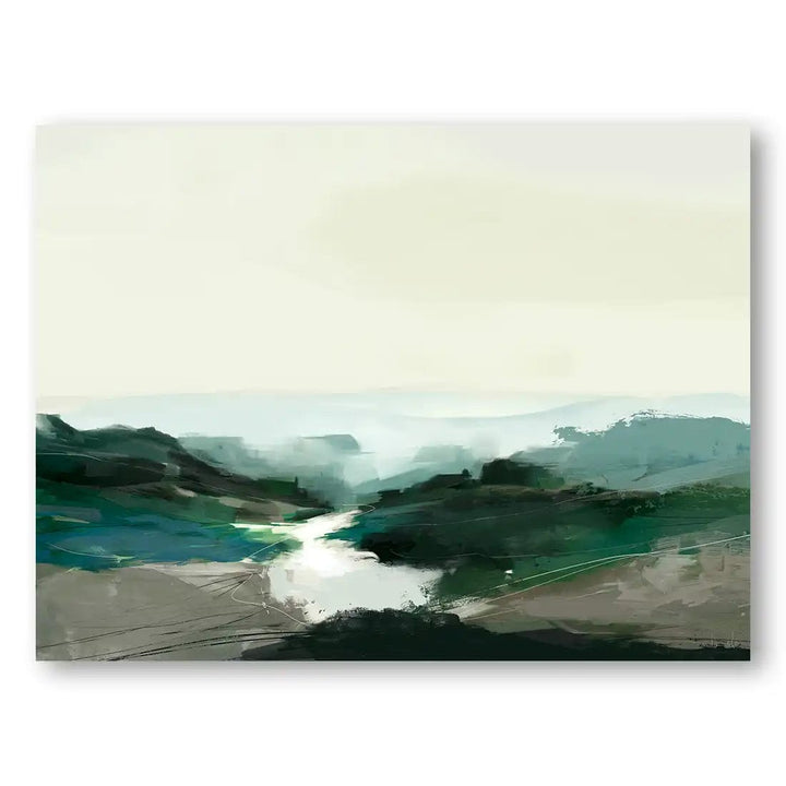 Tranquil Landscape Abstract Art Print