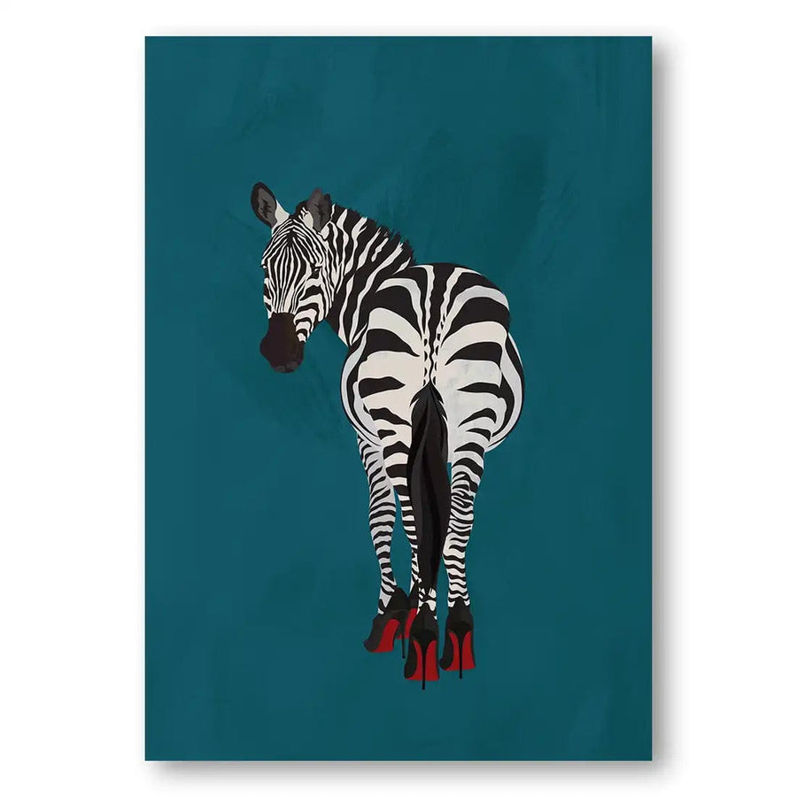 Zebra heels by Sarah Manovski Print